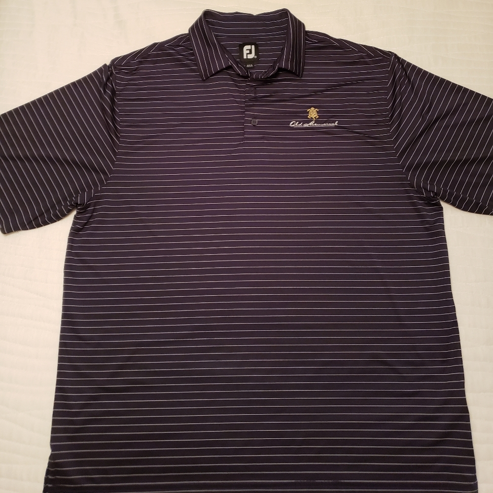 Vintage striped FJ polo golf shirt